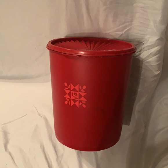 Tupperware Kitchen Vintage Tupperware Canister Lid Cracked Large 8